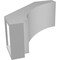Ekena Millwork 5 1/2-in. W x 12-in. D x 12-in. H Imperial Architectural Grade PVC Knee Brace BRCP055X12X12IMP - alternate 3
